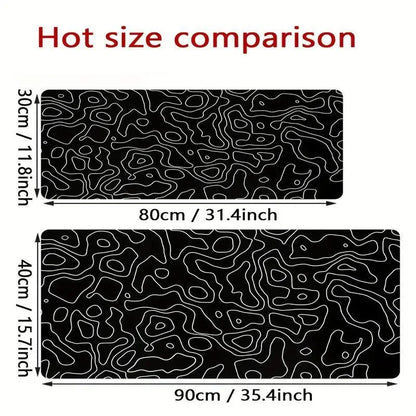 Large Non-Slip Line Pattern Gaming Mouse Mat