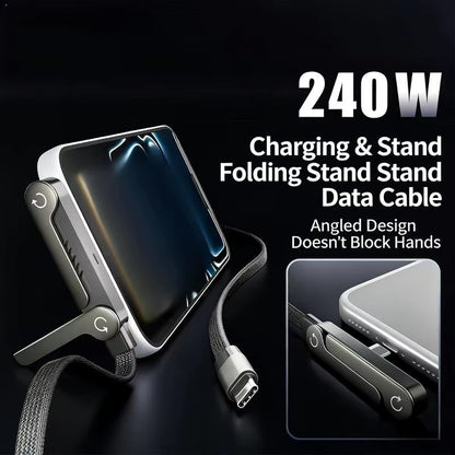 240W Fast Charging Cable with Adjustable Stand